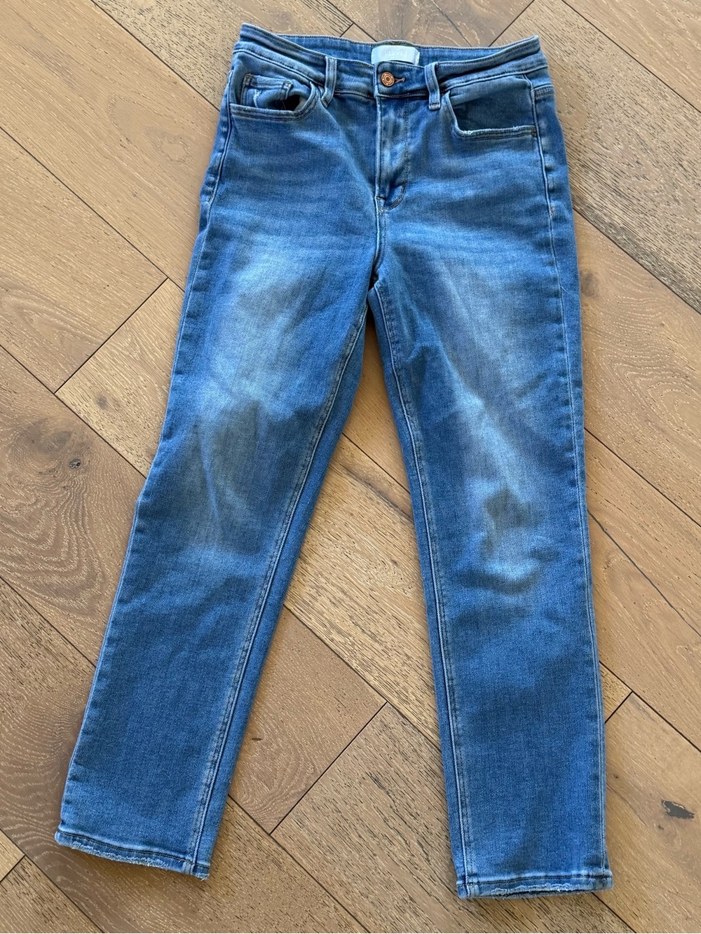 Vervet high rise slim straight jeans